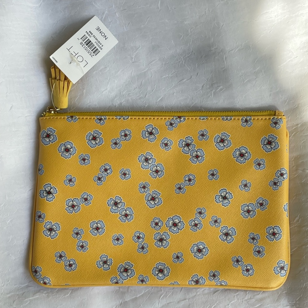 Loft Yellow Floral Clutch